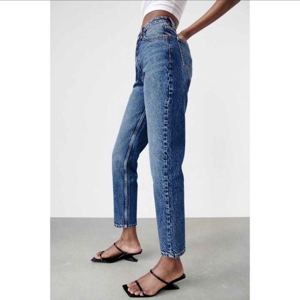 Zara Blue Mom jeans
